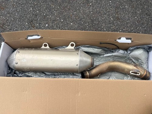 KTM EXC250F SIXDAYS 2024 OEM Slip-On Exhaust Muffler Titanium FC250
