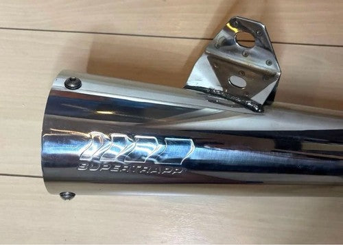 SuperTrapp Stainless Steel Megaphone Muffler Mirror Polished 375mm