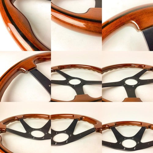 Rare NARDI Gala 4 Type 4 Wood Steering Wheel 36.5 Diameter