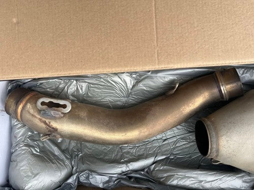 KTM EXC250F SIXDAYS 2024 OEM Slip-On Exhaust Muffler Titanium FC250