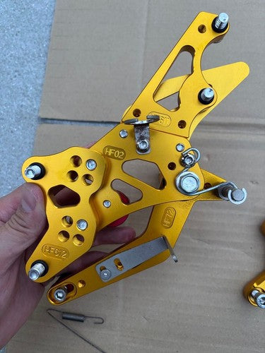 KEMI MOTO Yamaha YZF-R25 Rearsets Gold Left Right Set