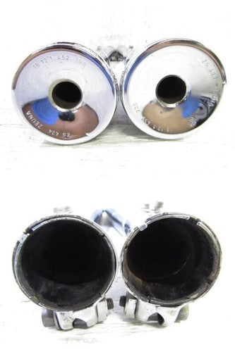 BMW R65 Monosuspension ZEUNA Chrome OEM Slip-On Muffler Pair