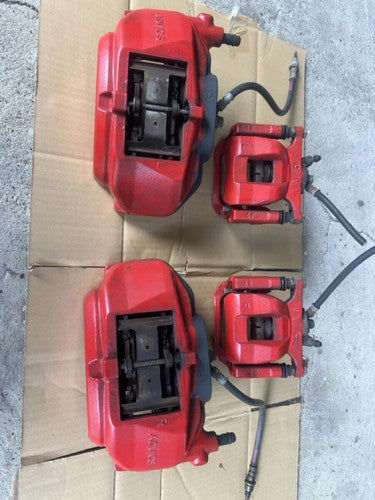 Toyota Crown Athlete ADVICS Brake Caliper Set 4pc Red GRS214 OEM
