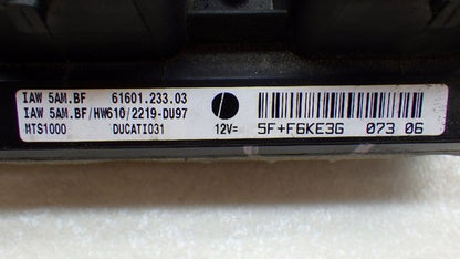 Ducati Monster S4RS Meter Cluster ECU Key Set Testastretta