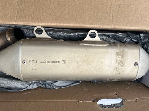 KTM EXC250F SIXDAYS 2024 OEM Slip-On Exhaust Muffler Titanium FC250