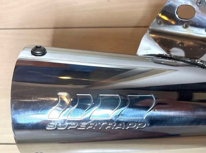 SuperTrapp Stainless Steel Megaphone Muffler Mirror Polished 375mm