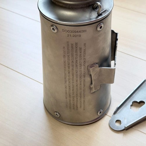 TERMIGNONI Kawasaki GP2R Stainless Steel Megaphone Slip-On Silencer 54mm