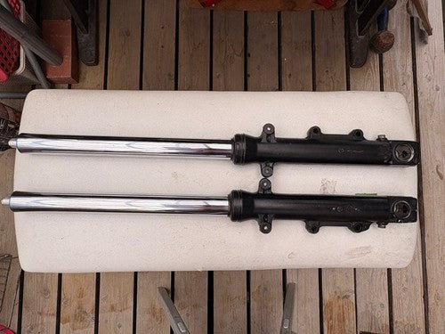 Kawasaki ZRX1200R OEM Front Fork Suspension Left Right Set ZRT20A