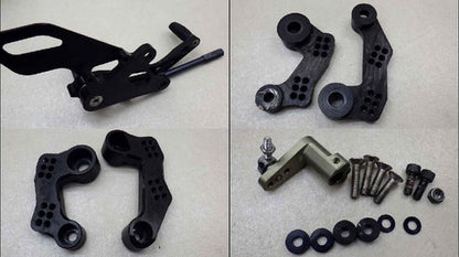 Striker Yamaha XSR900 RN56J Rearsets with Master Cylinder