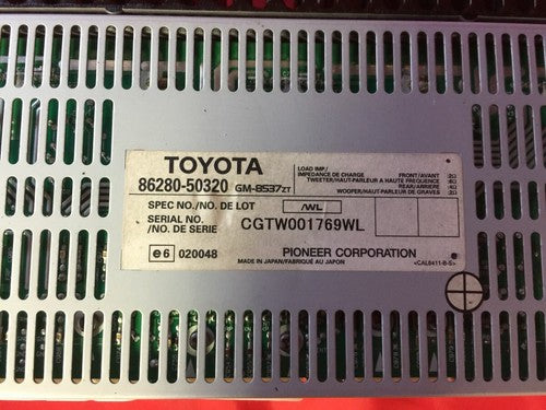 86280-50320 LEXUS TOYOTA GENIUNE OEM PIONEER AUDIO SYSTEM AMPLIFIER