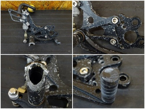 Kawasaki ZX-10R ZXT00C-005 Aftermarket Rearset Kit C-Type '04