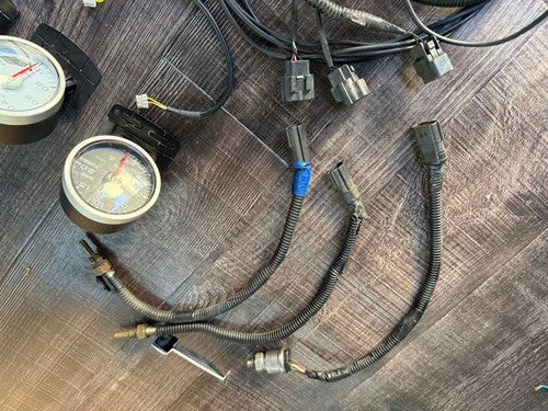 Defi White Gauge Meter Early Model Instrument Cluster