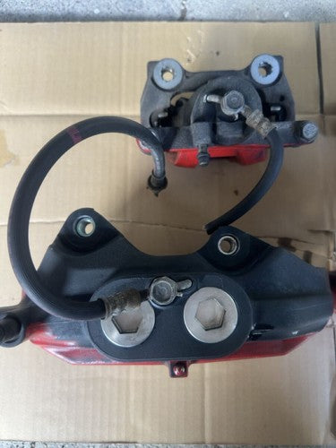 Toyota Crown Athlete ADVICS Brake Caliper Set 4pc Red GRS214 OEM