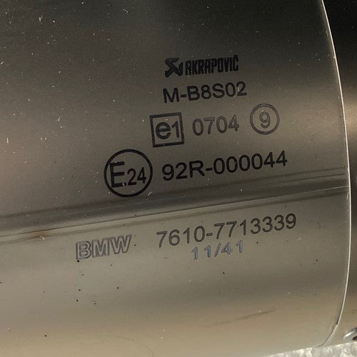 Akrapovic BMW F650GS Slip-On Muffler Titanium Carbon 2008-2012