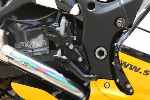 STRIKER Racing Rearset Kit Black for Suzuki GSX1300R Hayabusa 1999-2020