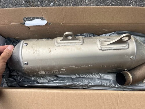 KTM EXC250F SIXDAYS 2024 OEM Slip-On Exhaust Muffler Titanium FC250