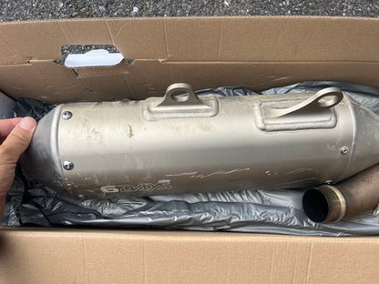 KTM EXC250F SIXDAYS 2024 OEM Slip-On Exhaust Muffler Titanium FC250
