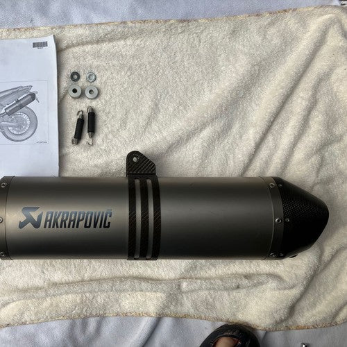 Akrapovic BMW F650GS Slip-On Muffler Titanium Carbon 2008-2012