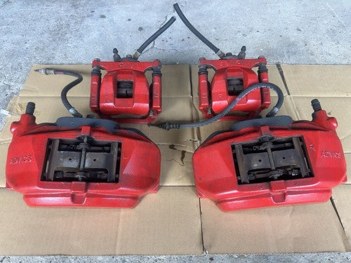 Toyota Crown Athlete ADVICS Brake Caliper Set 4pc Red GRS214 OEM