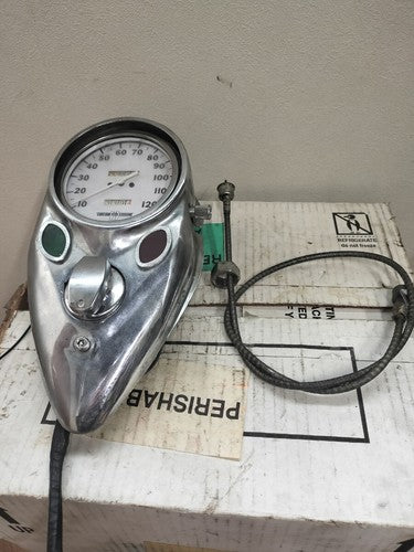 Harley-Davidson Cats Eye Speedometer Dash Switch Gauge Wire Set Knucklehead