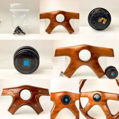 NARDI GARA4 Type 4 Wood Steering Wheel 36.5mm Rare