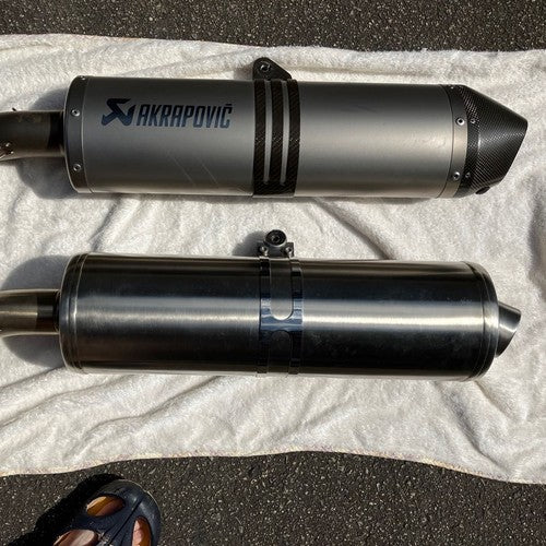 Akrapovic BMW F650GS Slip-On Muffler Titanium Carbon 2008-2012