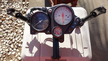 Honda VTR1000F SC36 Speedometer Tachometer Temp Gauge Cluster Bracket Set