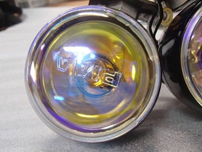 PIAA 002 Round Fog Lamp H3 35W 50mm Yellow Pair Relay Harness