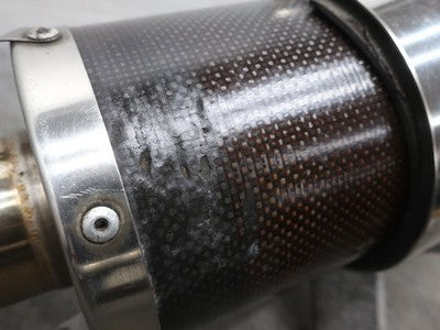 Striker Honda VTR1000F Stainless Steel Carbon Slip-On Muffler
