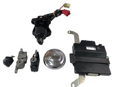 Yamaha SR400 FI RH16J Ignition Key Set ECU CDI Cylinder Tank Cap