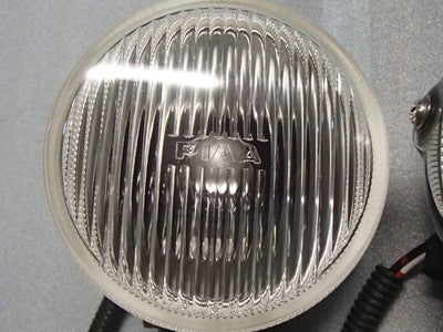 PIAA 510 Round 10cm H3 Halogen Fog Light Chrome Stone Guard Relay Harness