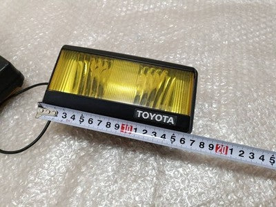 Vintage Toyota Nihongiken Square Fog Lamps Halogen Yellow AE86 GX71 MR2 Pair