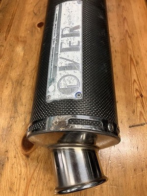 Overracing Carbon Silencer 60.5mm Diameter Motorcycle Exhaust