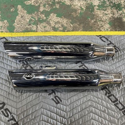 S&S Slip-On Silencer Chrome Harley-Davidson FXLR Softail 2019 M8