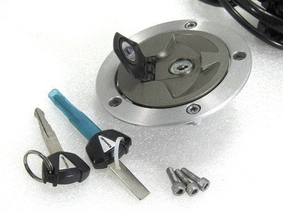Kawasaki ZX-10R ZXT00J 2011- OEM Key Cylinder ECU Immobilizer Tank Cap Set