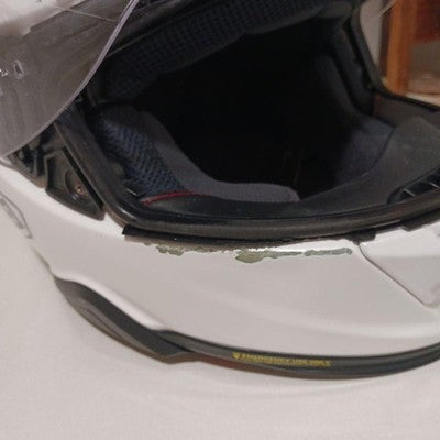 SHOEI GT-Air II White Motorcycle Helmet Used