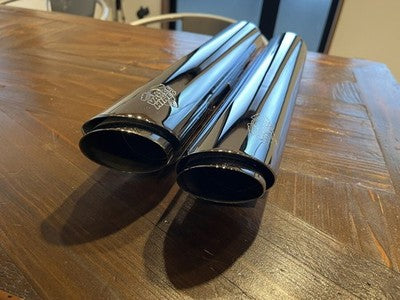 Vance & Hines Twin Slash Slip-On Muffler Harley Softail 07-16