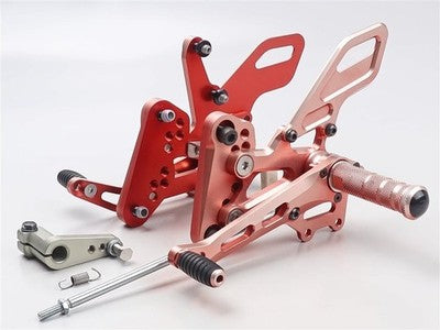 Striker Honda CBR650R RH03 Rearset Kit Red Anodized 2021