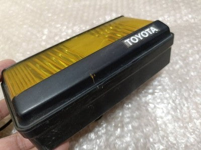 Vintage Toyota Nihongiken Square Fog Lamps Halogen Yellow AE86 GX71 MR2 Pair
