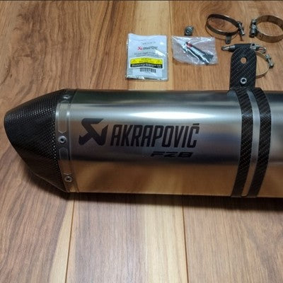 Akrapovic Titanium Slip-On Muffler Yamaha FZ8 FEZER8 Carbon