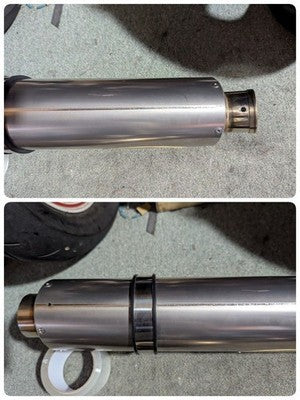 Tsugite Racing TR Kawasaki ZX-10R 04-05 Slip-On Muffler Stainless Titanium