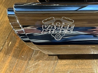 Vance & Hines Twin Slash Slip-On Muffler Harley Softail 07-16