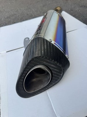 Yoshimura Kawasaki ZX6R Slip-On Silencer Street Legal Titanium Blue