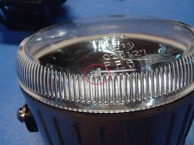 PIAA 610 Round 100mm Fog Light Lamp Pair H3 Halogen Blue Reflector