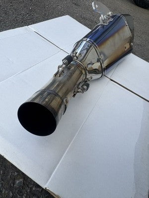 Yoshimura Kawasaki ZX6R Slip-On Silencer Street Legal Titanium Blue