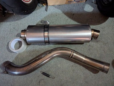 Tsugite Racing TR Kawasaki ZX-10R 04-05 Slip-On Muffler Stainless Titanium