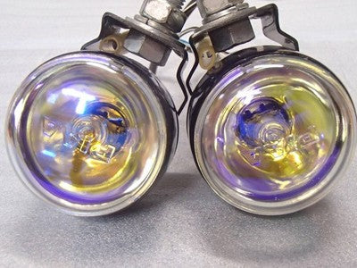 PIAA 002 Round Fog Lamp H3 35W 50mm Yellow Pair Relay Harness