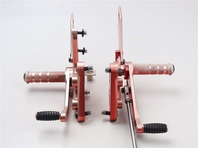 Striker Honda CBR650R RH03 Rearset Kit Red Anodized 2021