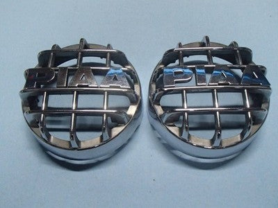 PIAA 510 Round 10cm H3 Halogen Fog Light Chrome Stone Guard Relay Harness