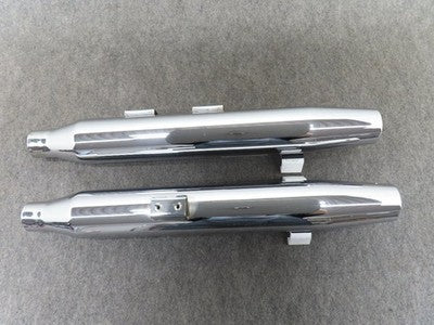 S&S Steel Slip-On Muffler Harley Softail FLSTFB FLSTF FXSTD 07-17